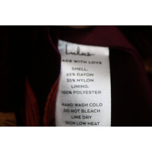 Lulu's Velvet Burnout Strapless Maxi Dress-Small-FrontSlit-New w/Tags-Whimsigoth - Picture 7 of 7